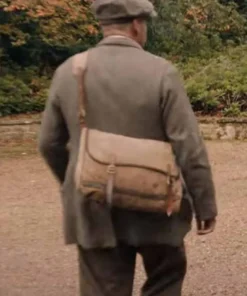 Ralph Fiennes The Dig 2021 Basil Brown Grey Wool Coat