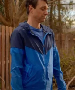 Ralph Macchio Cobra Kai S04 Blue Hoodie Track Jacket