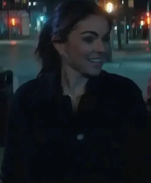 Reacher S02 Serinda Swan Black Wool Jacket