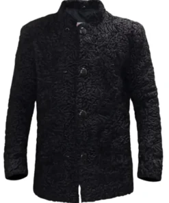 Real Astrakhan Karakul Lamb Curly Fur Coat