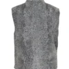 Real Handmade Persian Karakul Sawarka Astrakhan Lamb Grey Fur Waistcoat For Men And Women