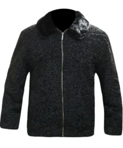 Real Karakul Persian Lamb Fur Winter Jacket