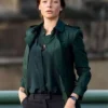 Rebecca Ferguson Film Mission Impossible Ilsa Faust Green Cotton Trench Coat