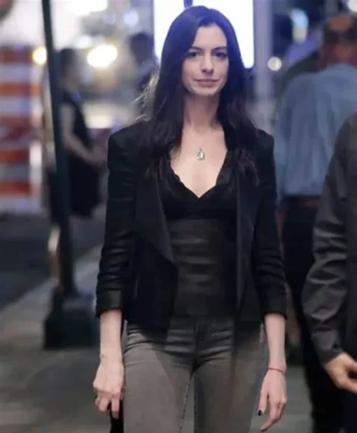 WeCrashed 2022 Rebekah Neumann Black Leather Jacket