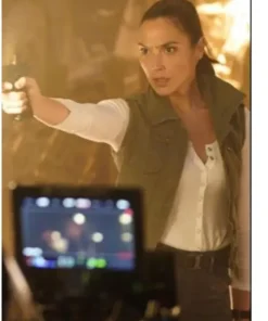Red Notice Gal Gadot Green Cotton Vest