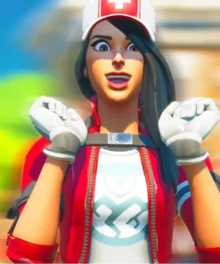Remedy Fortnit Chapter 2 Red Cropped Jacket