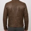 Retro Men Distressed Brown Jacket