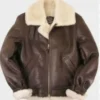 Riccardo Sheepskin SF Brown Leather Fur Jacket