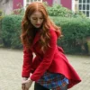 Riverdale Heathers Madelaine Petsch Wool Fabric Red Coat
