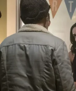 Riverdale Jughead Jones Shearling Fur Grey Cotton Jacket