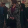 Riverdale Mary Andrews Black and White Wool Trench Coat