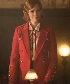 Riverdale Penelope Blossom Red Trench Coat