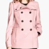 Riverdale Polly Cooper Double-Breasted Pink Coat