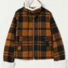 Riverdale S05 Jellybean Jones Checkered Shearling Inner Wool Jacket