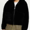 Riverdale S05 Toni Topaz Black Shearling Faux Fur Jacket
