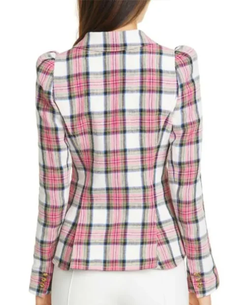 Riverdale S05 Vanessa Morgan Suiting Fabric Plaid Blazer
