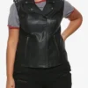 Riverdale Southside Serpents Gang Black Leather Vest