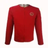 Robert Daly TV Series Black Mirror Jesse Plemons Red Cotton Jacket