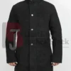 Sheriff Walt Longmire Suede Black Leather Coat