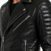 Rodey Black Biker Jacket For Real Leather