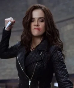Rose Hathaway Vampire Academy Leather Black Jacket