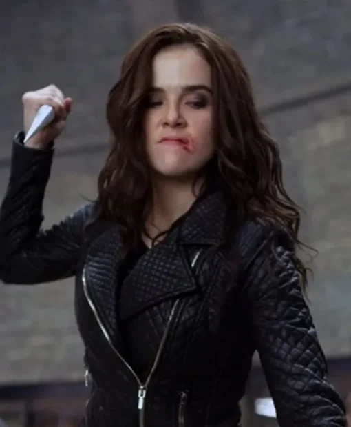 Rose Hathaway Vampire Academy Leather Black Jacket