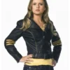 Rose Mciver Power Rangers Rpm Faux Leather Jacket