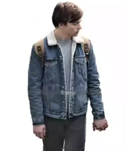 Ross Lynch Chilling Adventures of Sabrina Harvey Blue Jean Denim Trucker Jacket