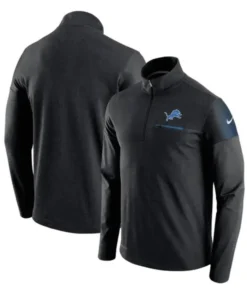 Rudd Detroit Lions Black Pullover Jacket
