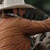 Ryan Bingham Yellowstone Season 04 Walker Brown Puffer Jacket