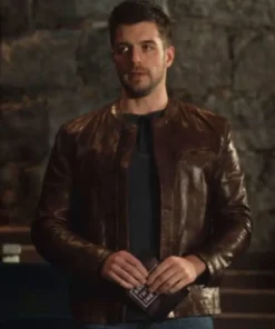 Ryan Decker The Bold Type Brown Leather Jacket