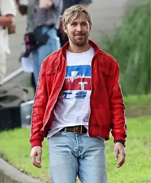Ryan Gosling The Fall Guy Bomber Red Jacket