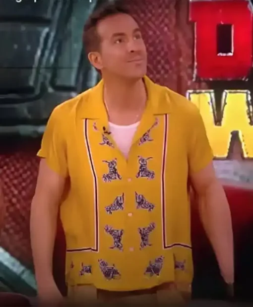 Ryan Reynolds The View Yellow Printed Shirt