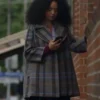 Safe Home Aisha Dee Check Coat