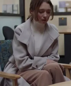 Safe Home S01 2023 Grace Macdonald Grey Trench Coat