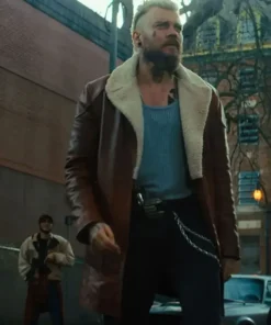 Samaritan Cyrus Fur Collar Real Leather Jacket