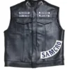 Samcro Skeleton Sons Of Anarchy Faux Leather Vest