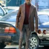 Samuel L Jackson John Shaft Brown Leather Coat