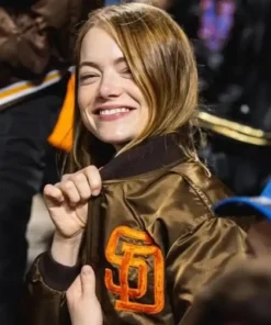 San Diego Emma Stone Padres Varsity Jacket