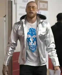 San Francisco 49ers George Kittle Hooded Silver Jacket