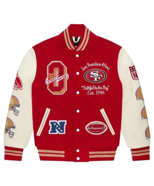 San Francisco 49ers OVO Letterman Varsity Jacket