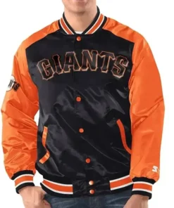San Francisco Giants Renegade Satin Varsity Jacket