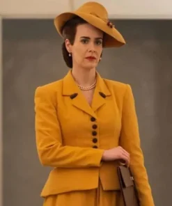 Sarah Paulson Ratched S01 Yellow Coat