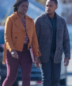 Sarah Wilson The Falcon And The Winter Soldier Adepero Oduye Orange Cotton Jacket