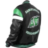 Saskatchewan Roughriders Varsity Leather Jacket For Men