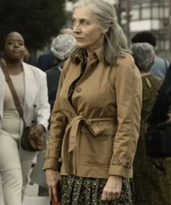 Saskia Reeves TV-Series Slow Horses Season 03 Catherine Standish Brown Cotton Jacket
