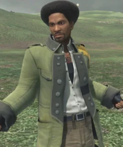 Sazh Katroy Final Fantasy XIII Green Cotton Coat