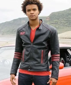 Scott Truman Power Rangers RPM Red Leather Jacket