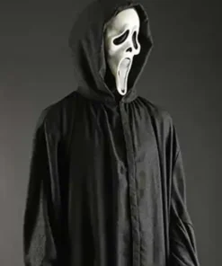 Scream Movie Ghost Black Long Hooded Coat