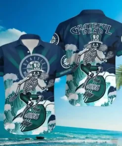 Seattle Mariners Grateful Dead Printed Shirt
